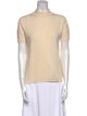 Akris Mock Neck Short Sleeve Top
