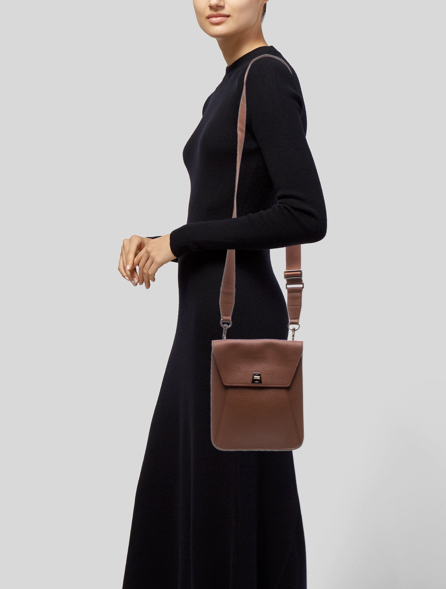 Akris Leather Messenger Bag