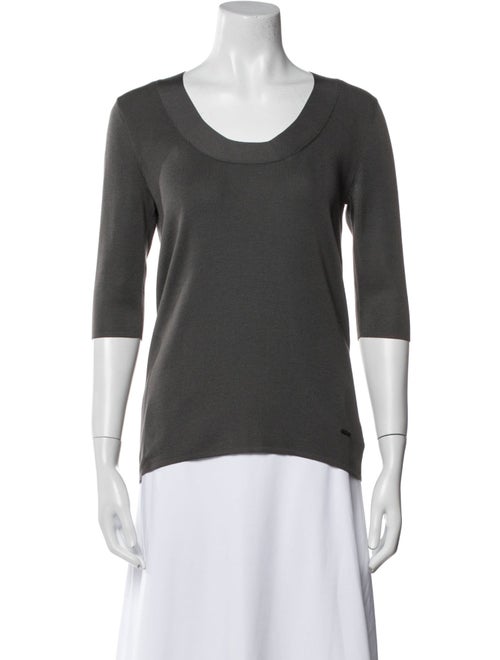 Akris Silk Scoop Neck T-Shirt