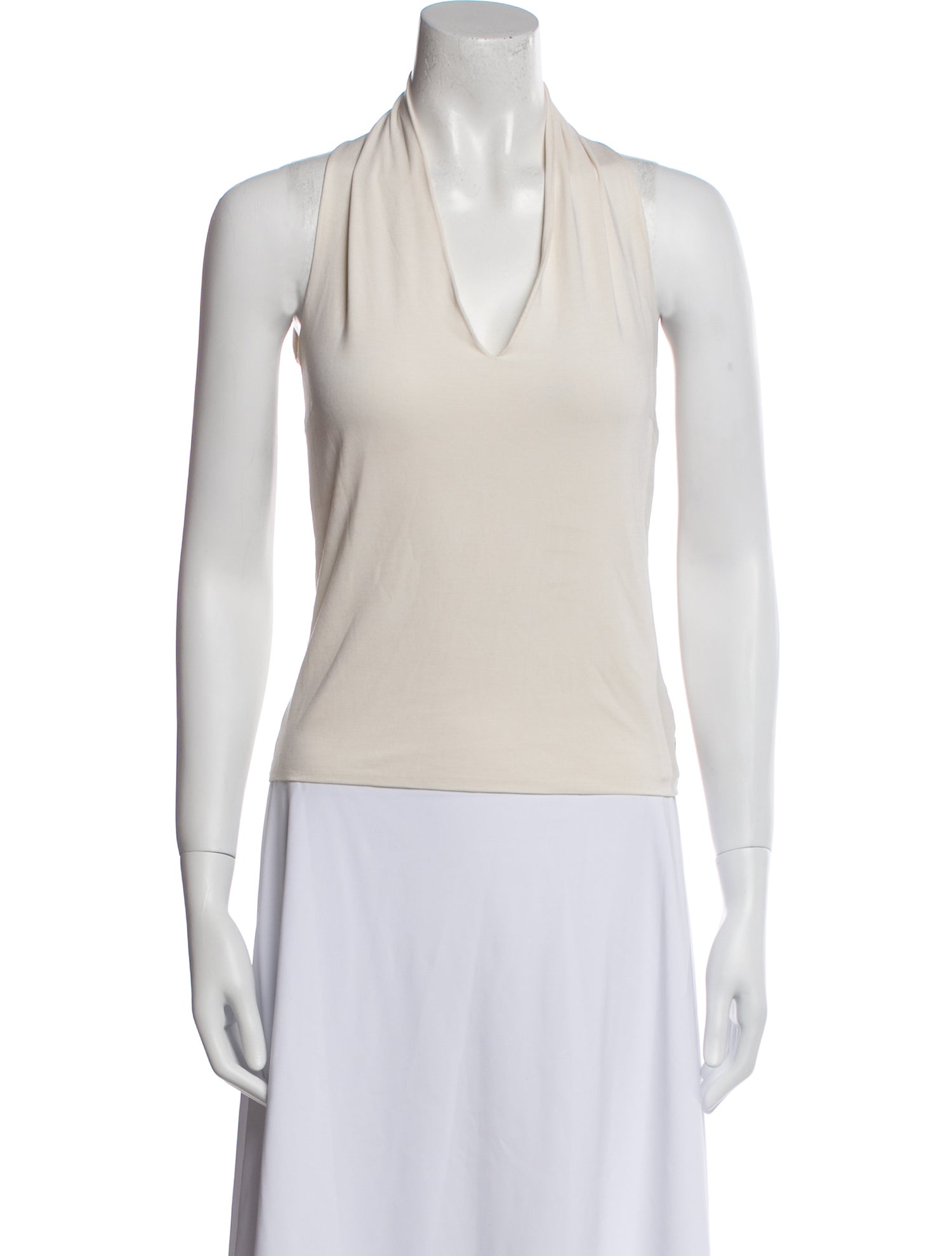 Akris Silk V-Neck Top