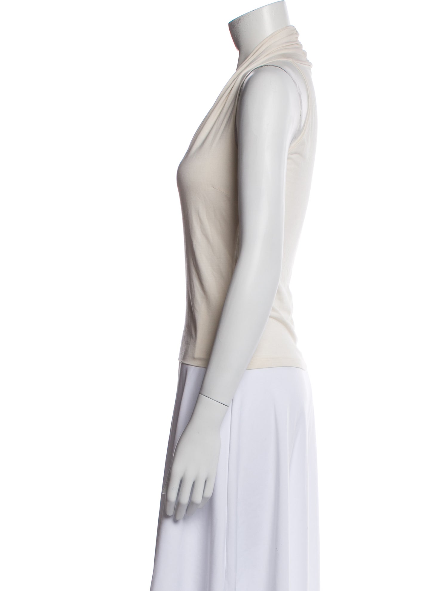 Akris Silk V-Neck Top