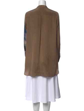 Akris Silk Graphic Print Tunic