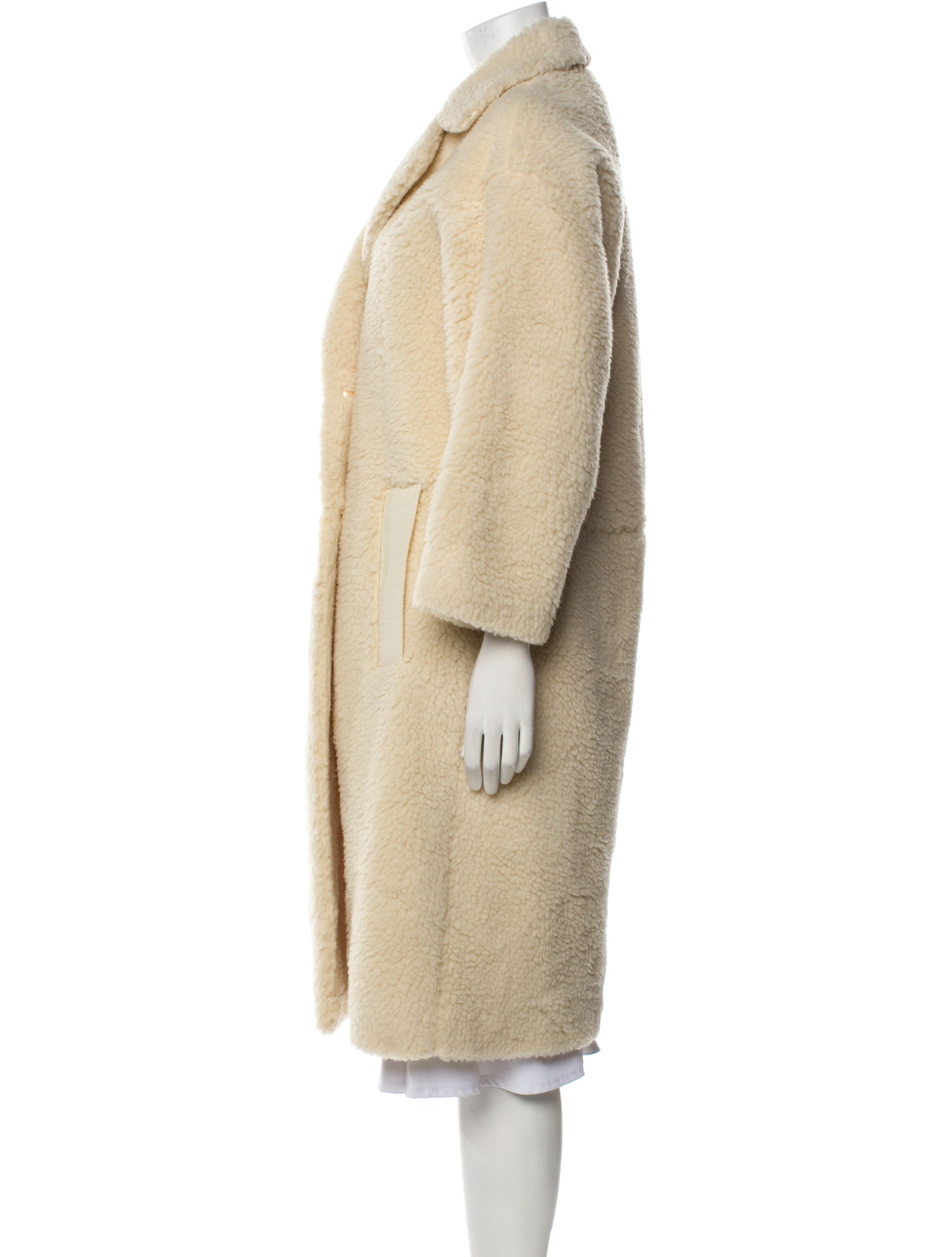 Akris Camel Hair Faux Fur Coat