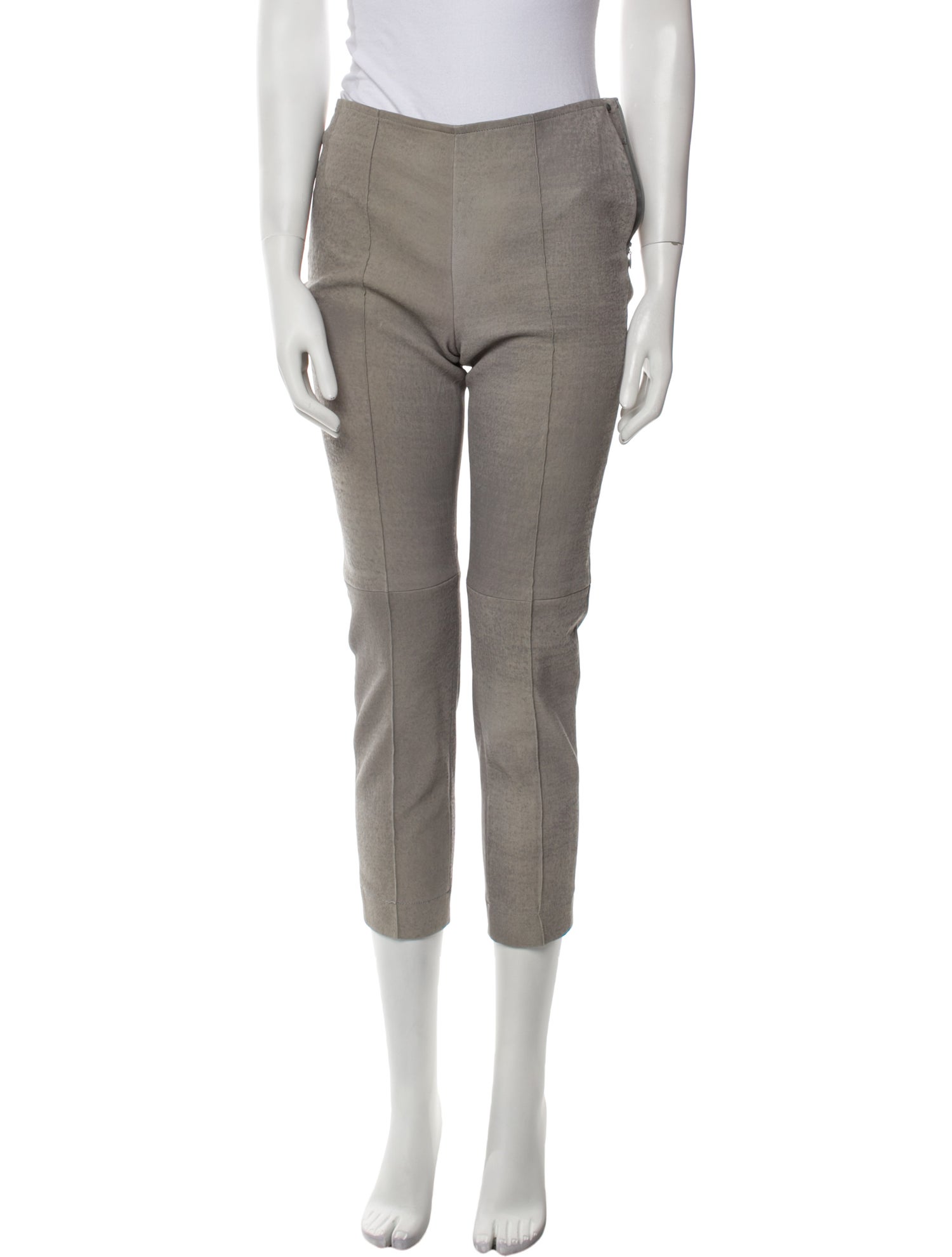 Akris Lambskin Skinny Leg Pants