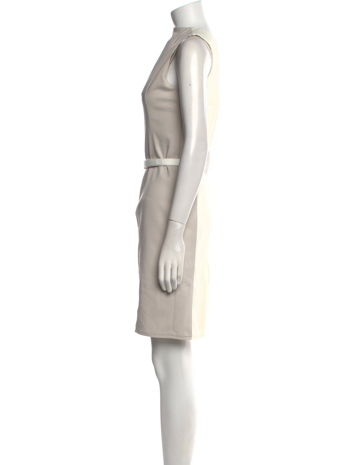 Akris Mock Neck Knee-Length Dress