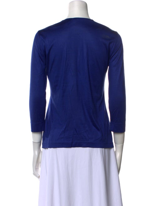 Akris Silk Square Neckline Top