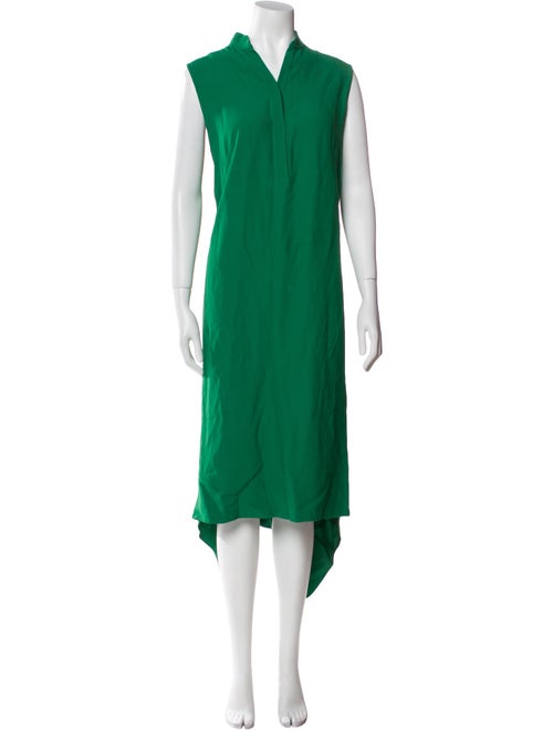 Akris V-Neck Long Dress