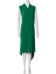 Akris V-Neck Long Dress