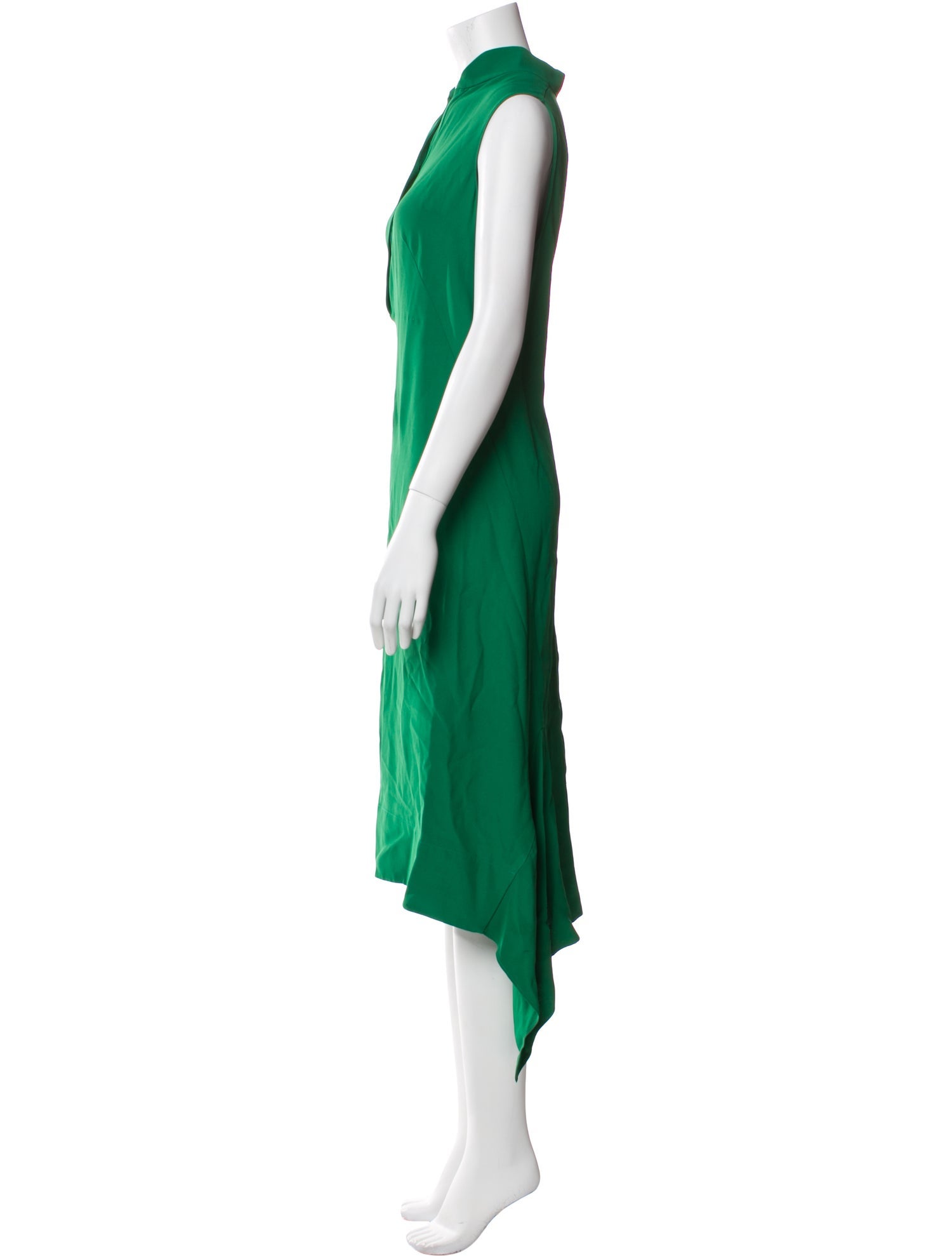 Akris V-Neck Long Dress