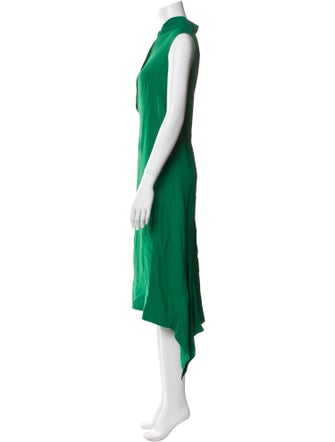 Akris V-Neck Long Dress