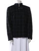 Akris Alpaca Plaid Print Jacket