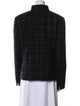 Akris Alpaca Plaid Print Jacket