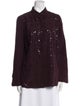 Akris Long Sleeve Button-Up Top