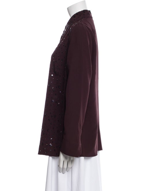 Akris Long Sleeve Button-Up Top