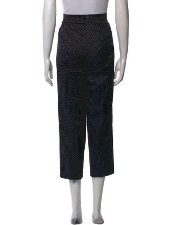 Akris Polka Dot Print Straight Leg Pants