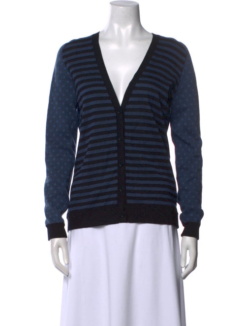Akris Striped V-Neck Sweater