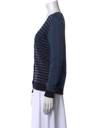 Akris Striped V-Neck Sweater