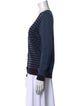 Akris Striped V-Neck Sweater