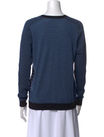 Akris Striped V-Neck Sweater