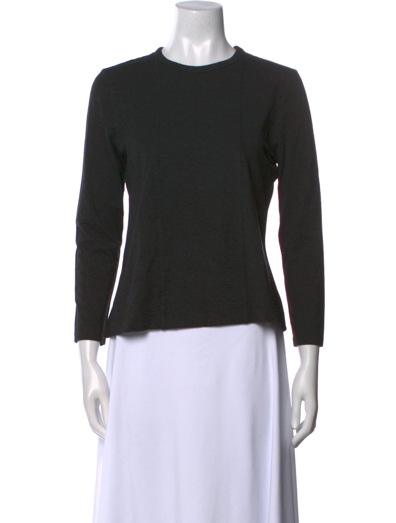 Akris Crew Neck Three-Quarter Sleeve Top