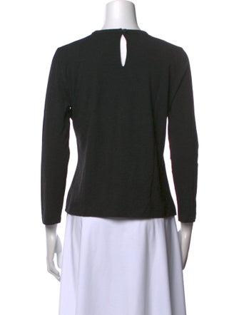 Akris Crew Neck Three-Quarter Sleeve Top