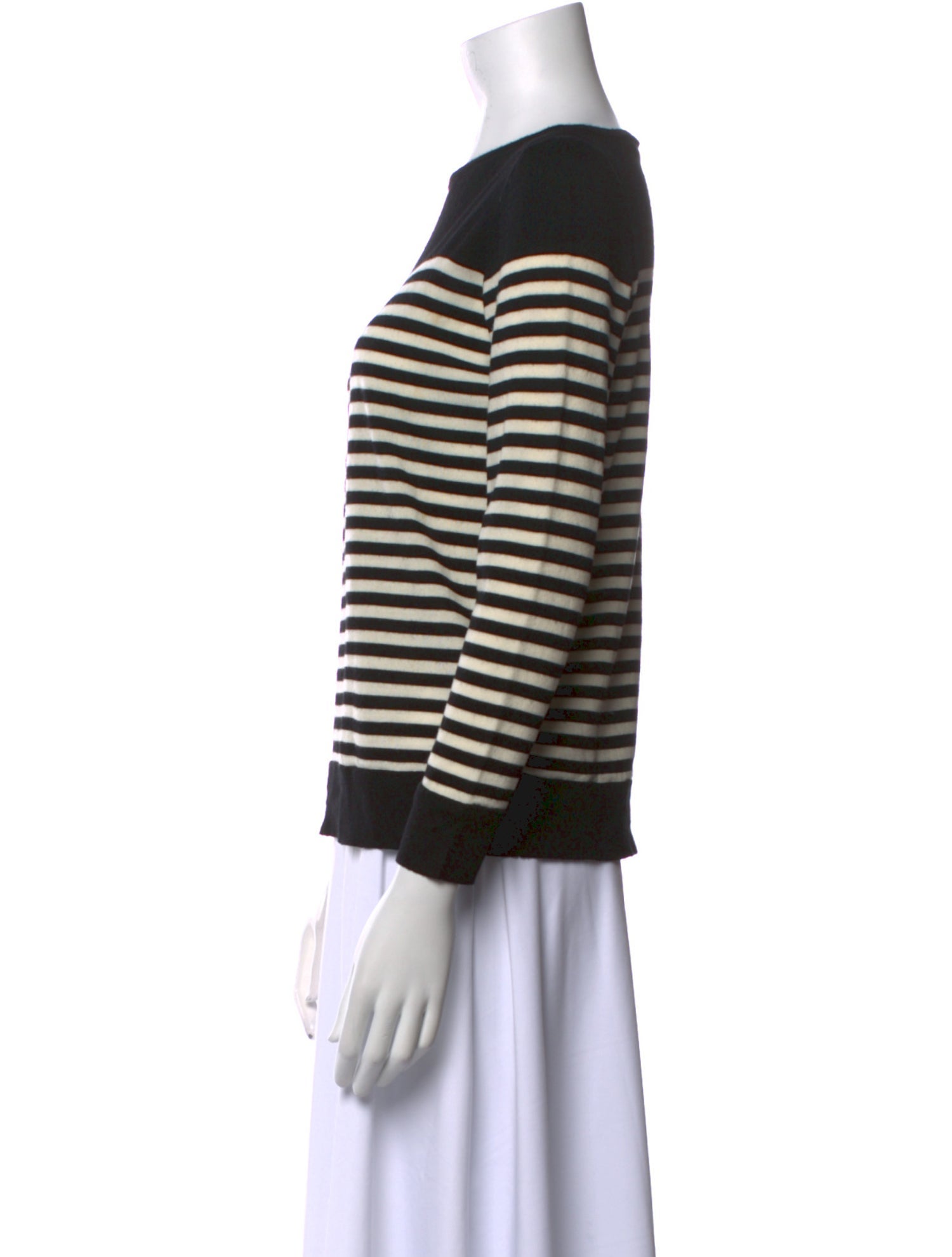 Akris Striped Bateau Neckline Sweater