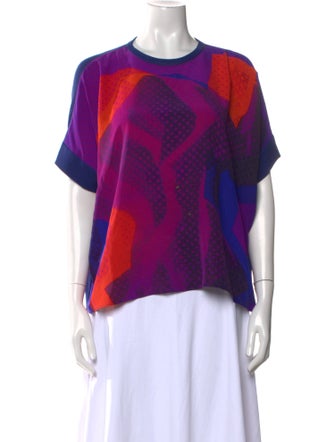 Akris Silk Printed T-Shirt