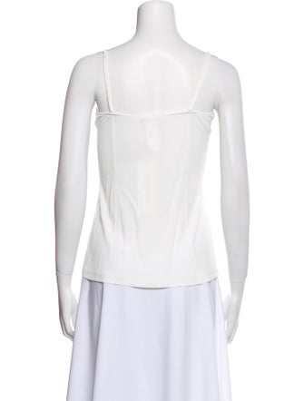 Akris Square Neckline Sleeveless Top