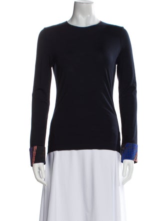 Akris Crew Neck Long Sleeve Top