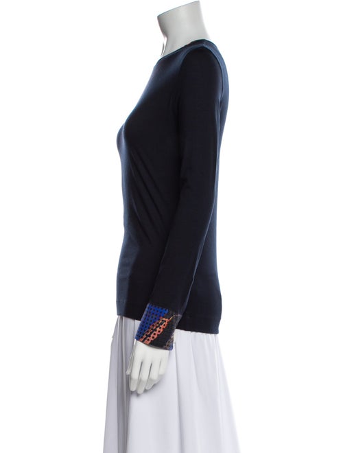Akris Crew Neck Long Sleeve Top