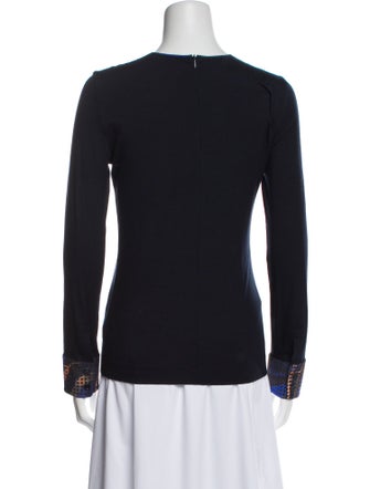 Akris Crew Neck Long Sleeve Top