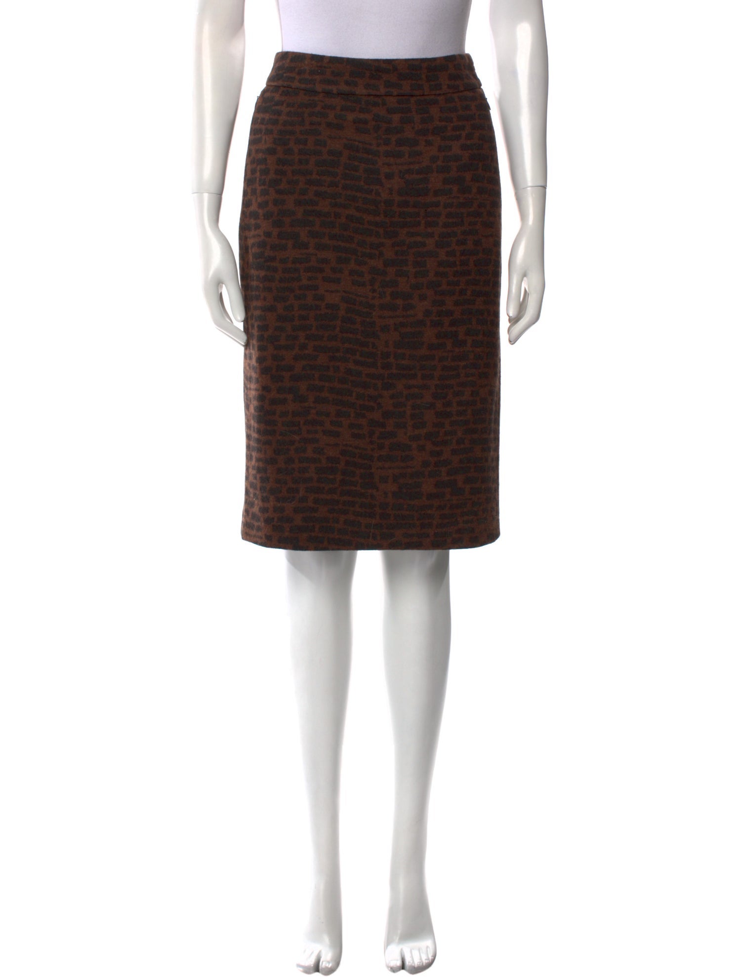 Akris Printed Knee-Length Skirt