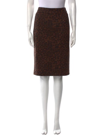 Akris Printed Knee-Length Skirt