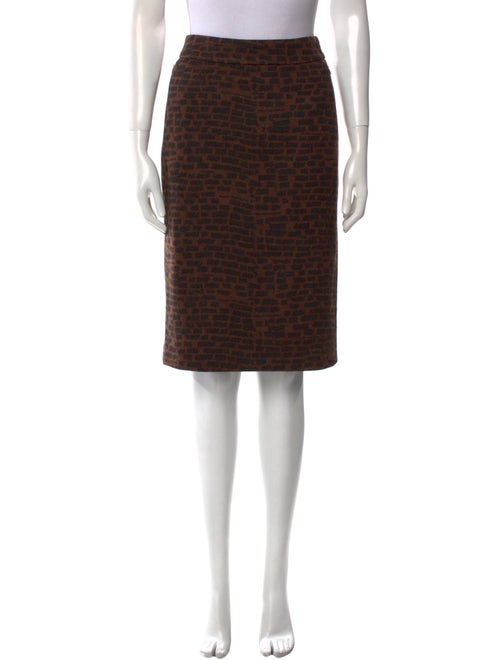 Akris Printed Knee-Length Skirt