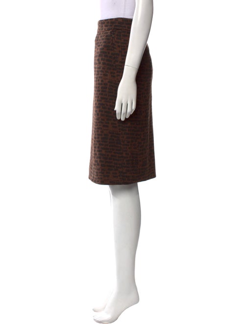 Akris Printed Knee-Length Skirt