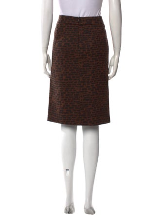 Akris Printed Knee-Length Skirt