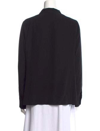 Akris Silk V-Neck Blouse
