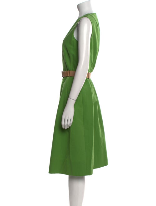 Akris V-Neck Midi Length Dress