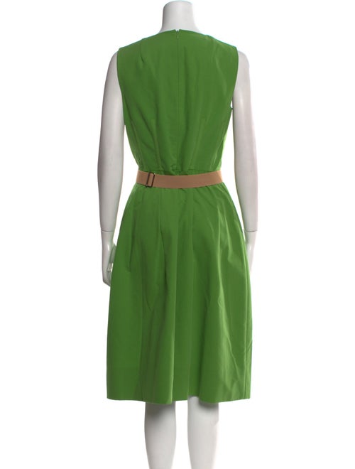 Akris V-Neck Midi Length Dress