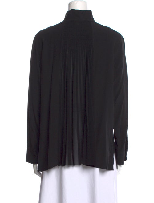 Akris Silk Mock Neck Blouse