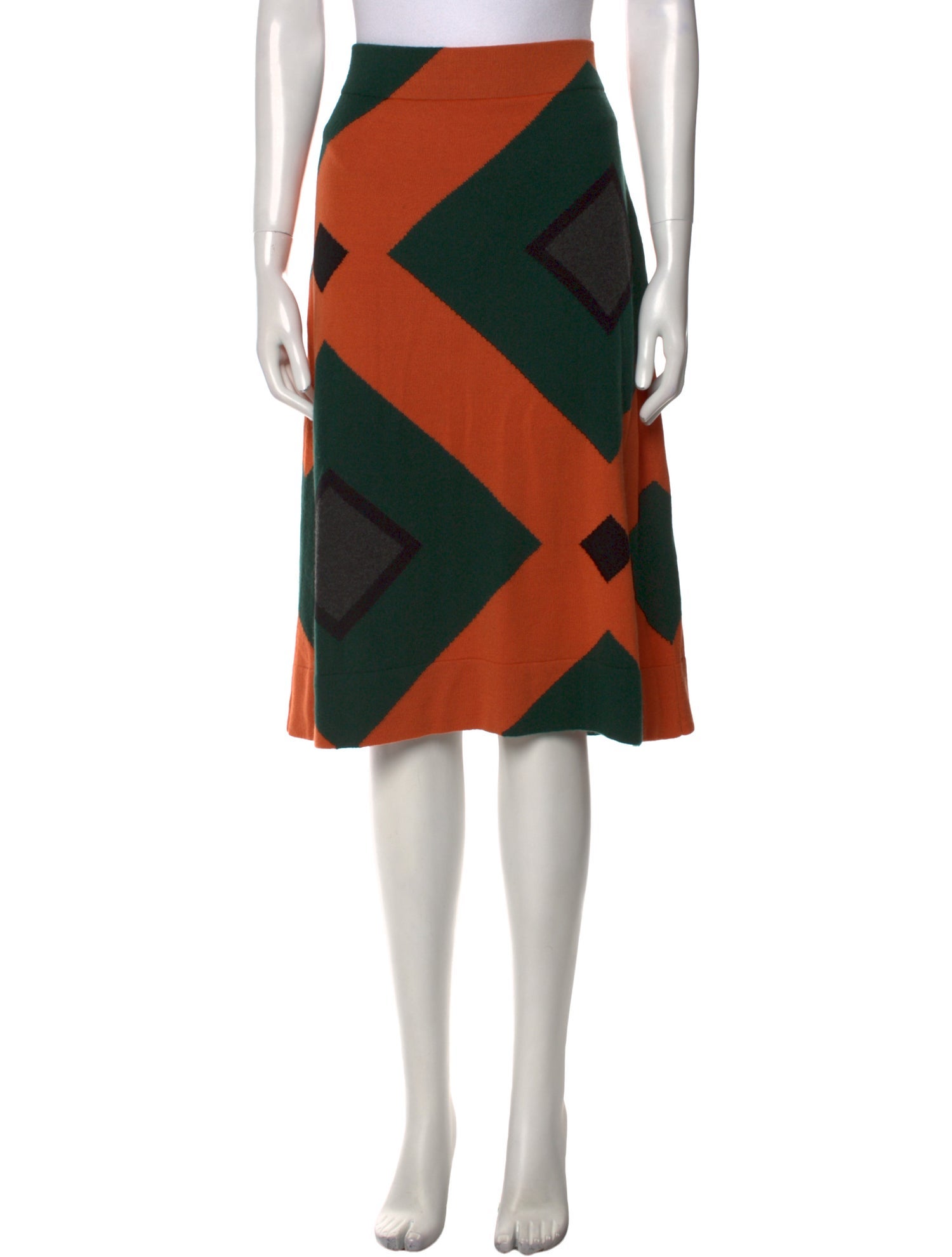 Akris Cashmere Knee-Length Skirt