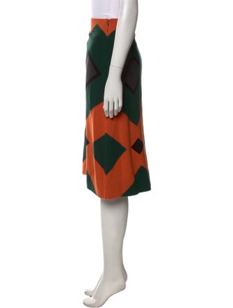 Akris Cashmere Knee-Length Skirt