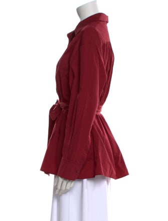 Akris Long Sleeve Button-Up Top