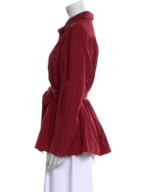 Akris Long Sleeve Button-Up Top