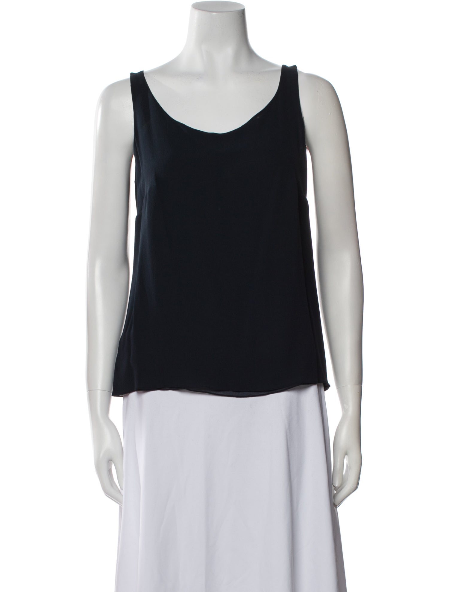 Akris Silk Scoop Neck Top