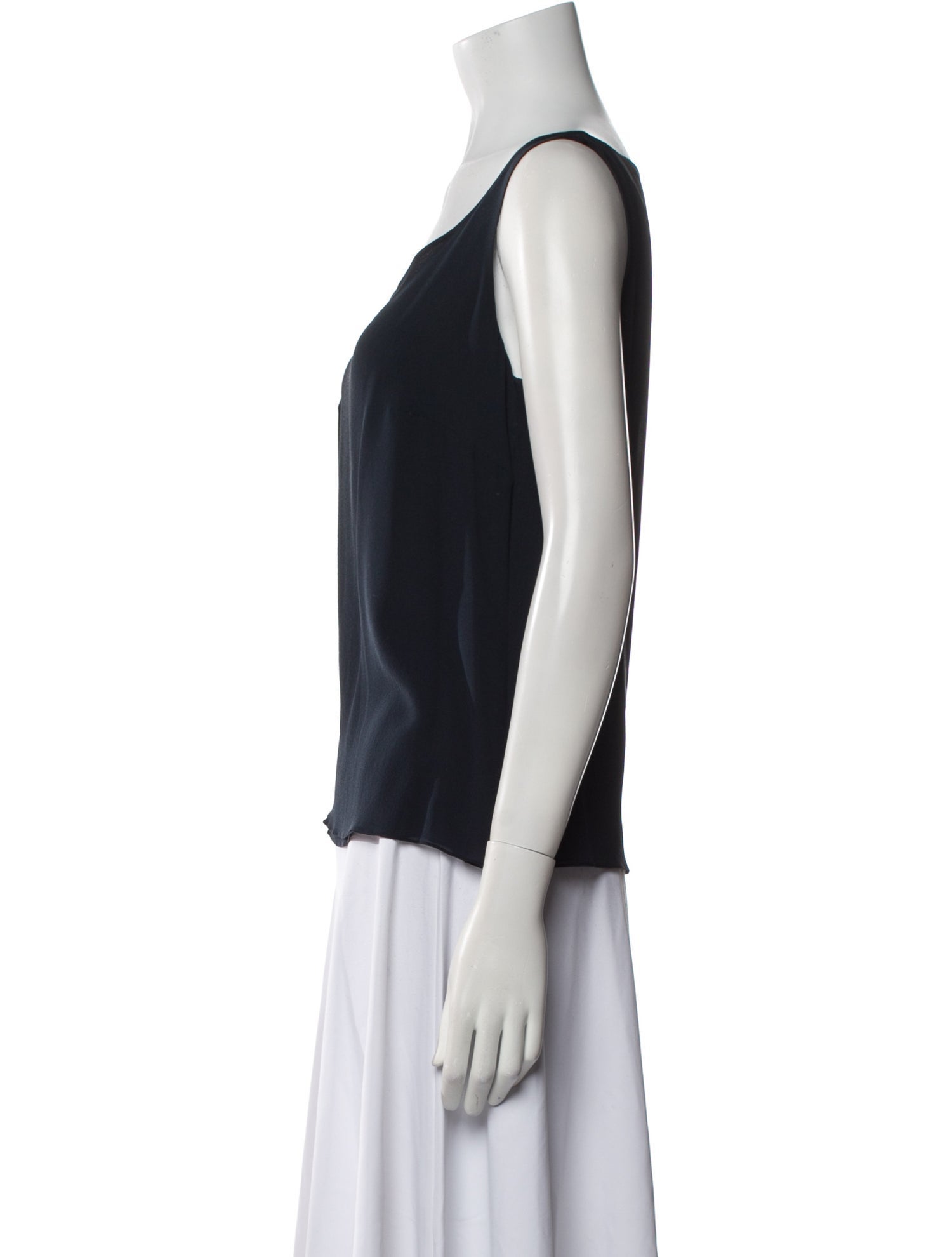 Akris Silk Scoop Neck Top