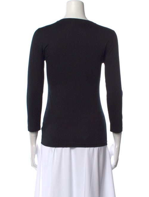 Akris Scoop Neck Three-Quarter Sleeve T-Shirt