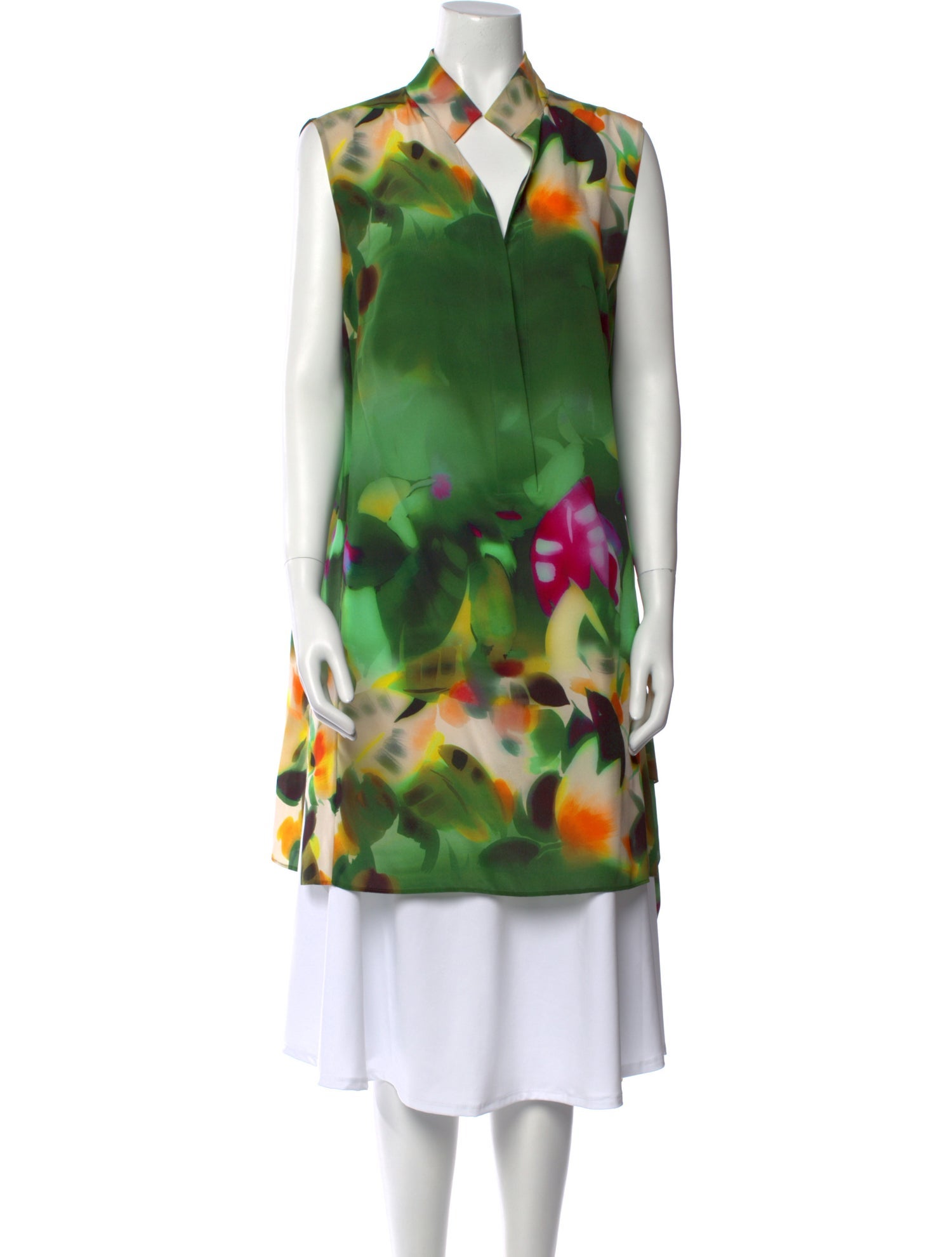 Akris Silk Printed Tunic
