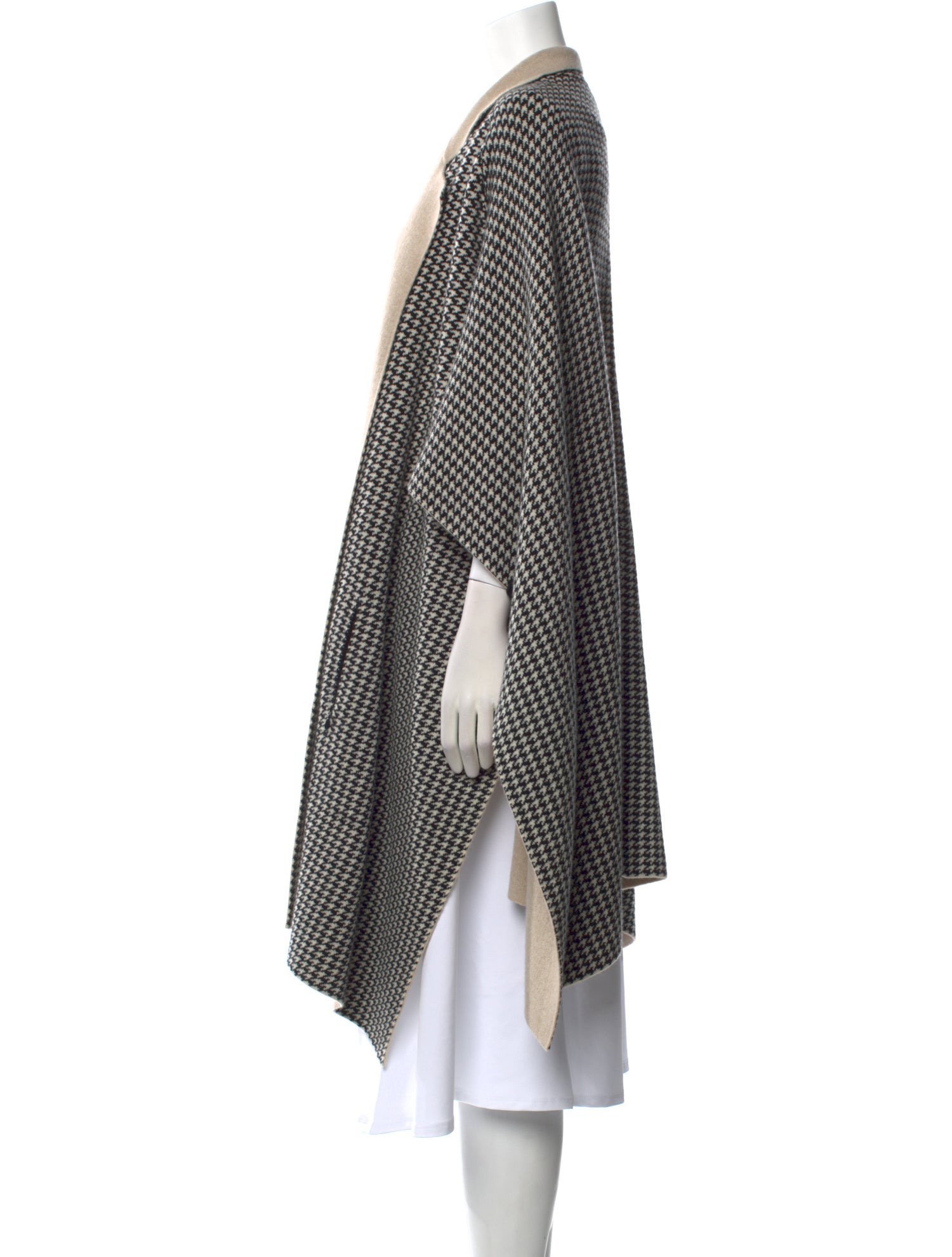 Akris Cashmere Houndstooth Print