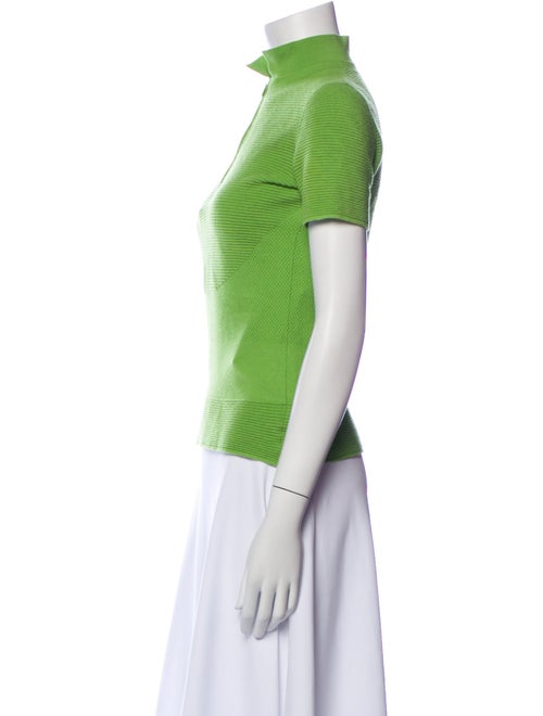 Akris Wool Mock Neck Polo